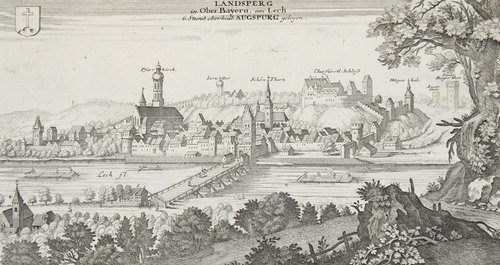 Historische Ansicht Von Landsberg