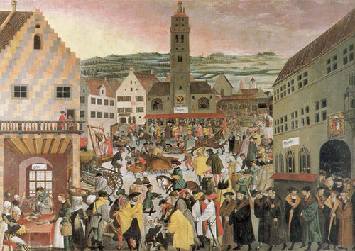 Perlachplatz Augsburg 1550