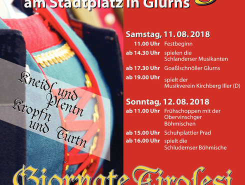 Tiroler Tage Plakat Glurns