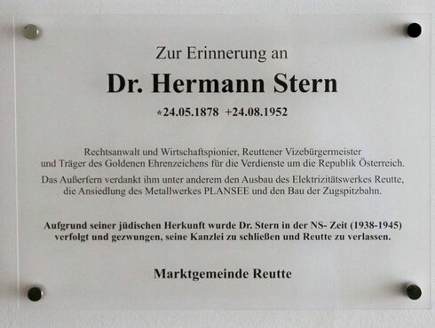 Hermann Stern Wirtschafspionier Reutte