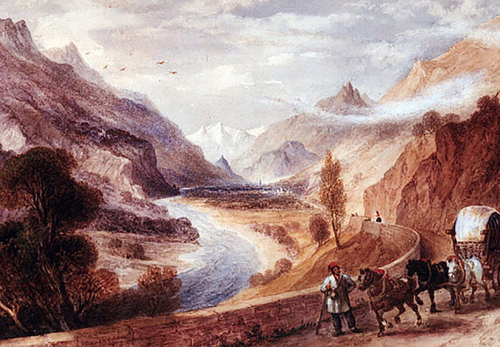 Malerei Mils Brokedon 1854