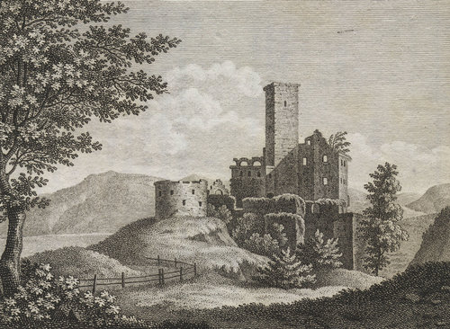 Burg Hocheppan 1828, Foto: Wikipedia Gemeinfrei