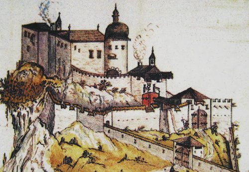 Zeichung Burg Ehrenberg