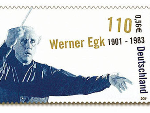 briefmarke Werner Egk