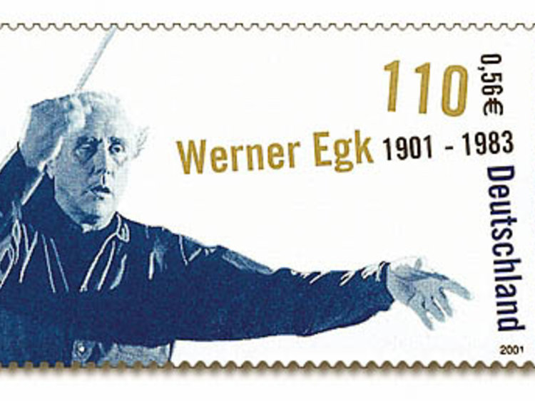 briefmarke Werner Egk
