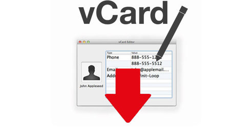 Symbol für den verfügbaren Download einer vCard