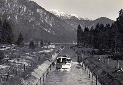 Kanal Plansee Heiterwangersee 1931