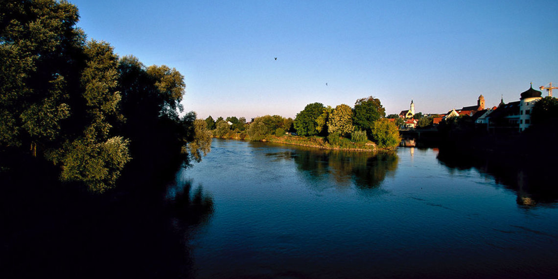 Mündung Wörnitz in Donauwörth, Donau Ries, Foto von Lois Lammerhuber