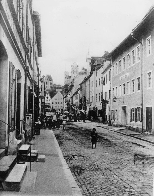 Reichsstraße von Norden um 1900