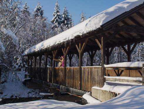 Winter Brücke Reutte
