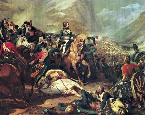 Napoleon in der Schlacht von Rivoli